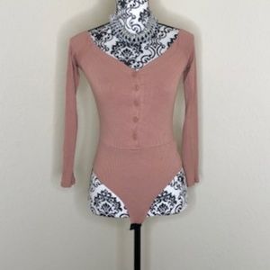 FASHION NOVA BLUSH BODY SUIT